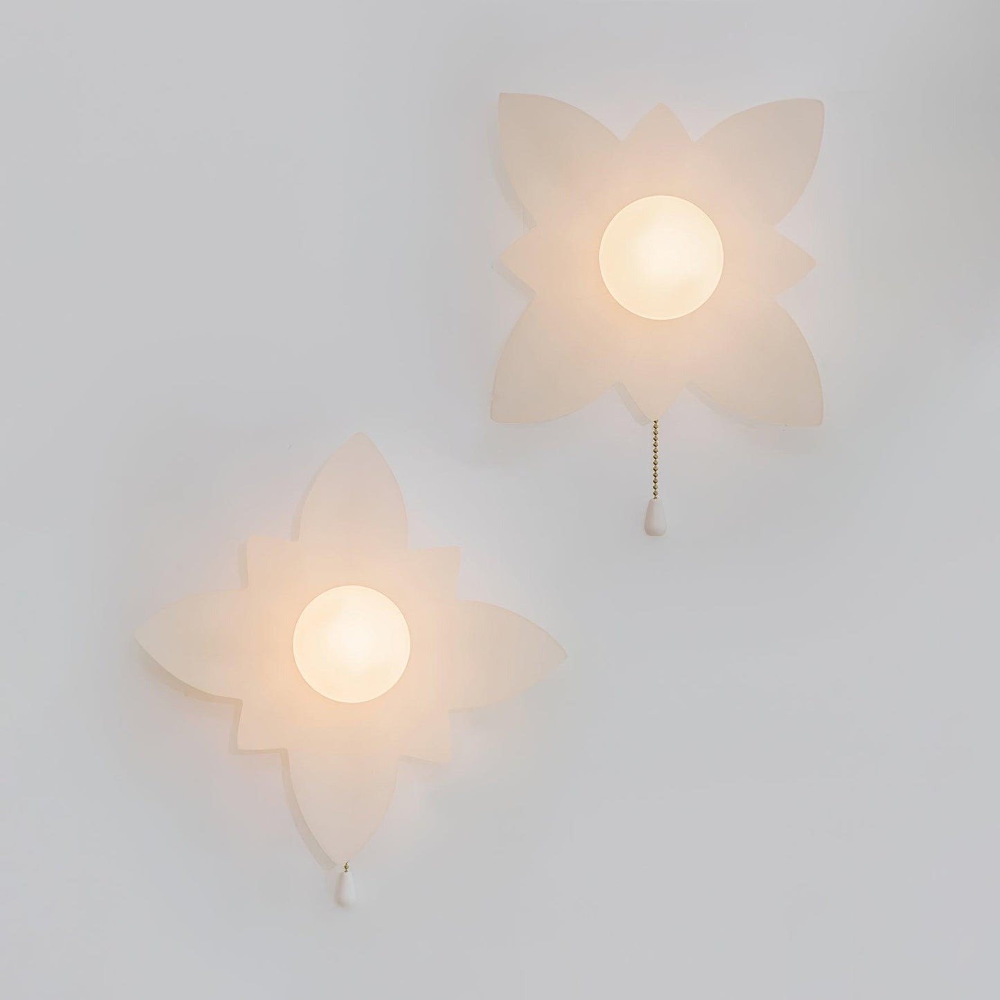 Flowers Wall Lamp Set of 2, Stylish LED Flower Design
