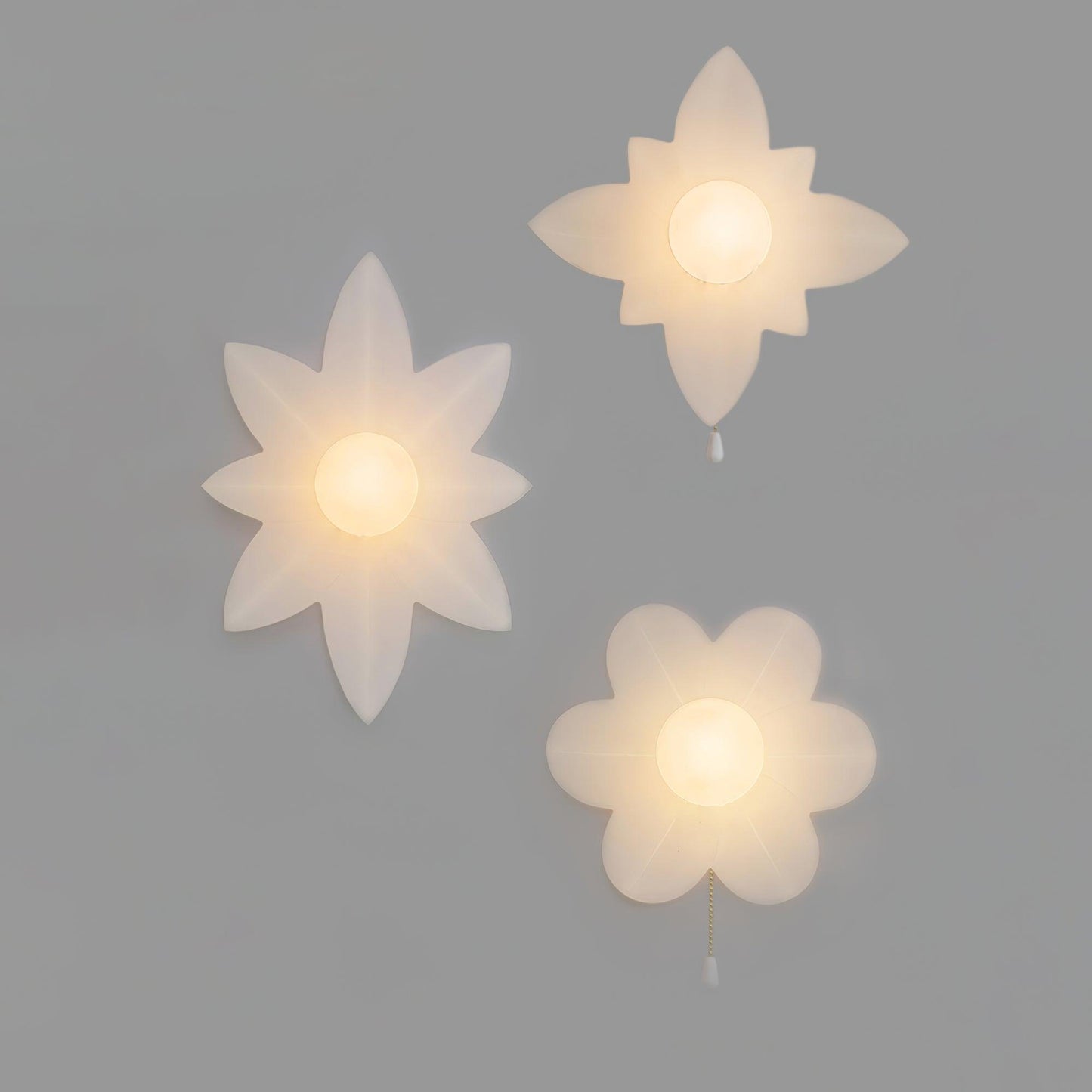 Flowers Wall Lamp Set of 2, Stylish LED Flower Design