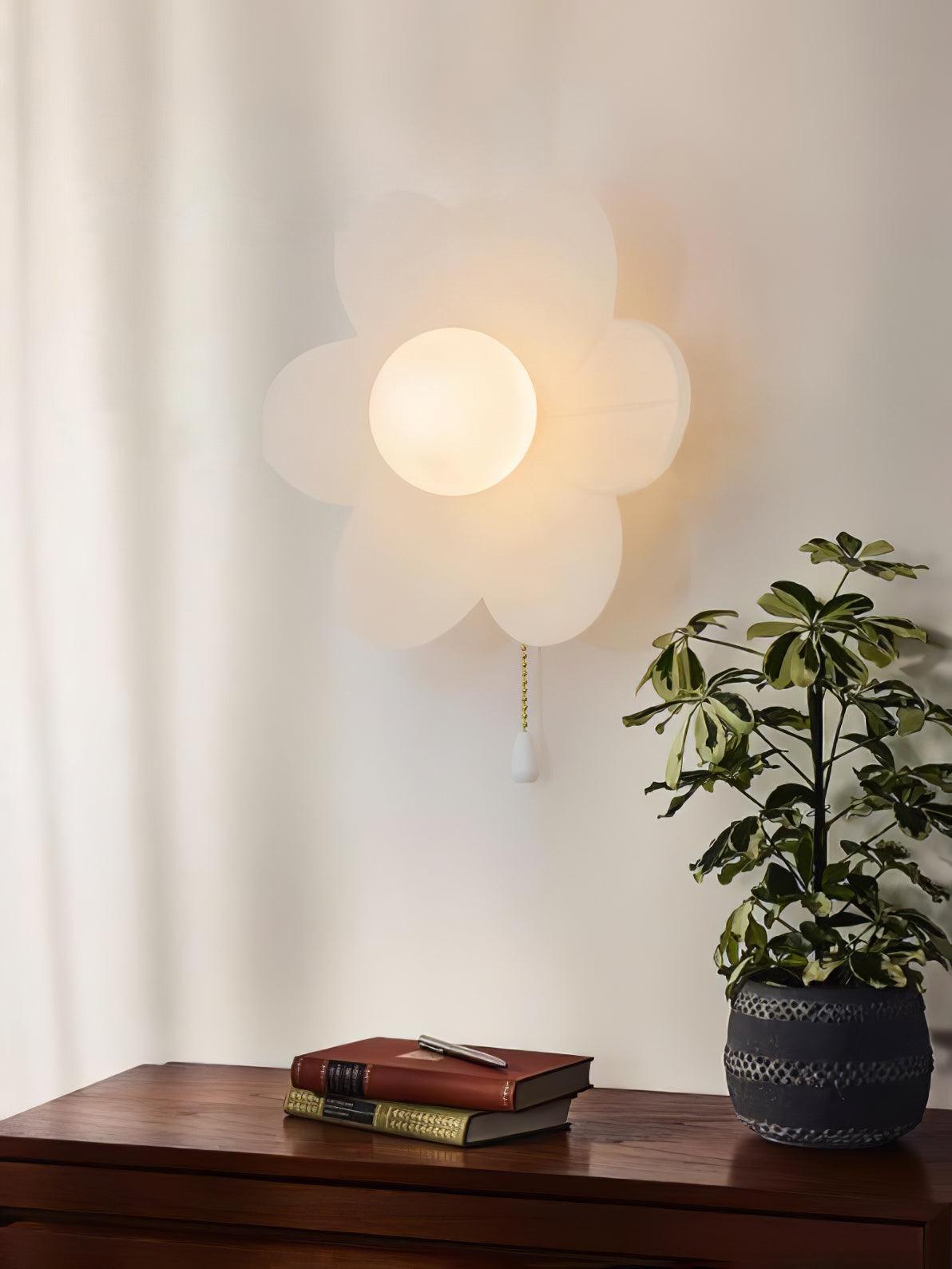 Flowers Wall Lamp Set of 2, Stylish LED Flower Design