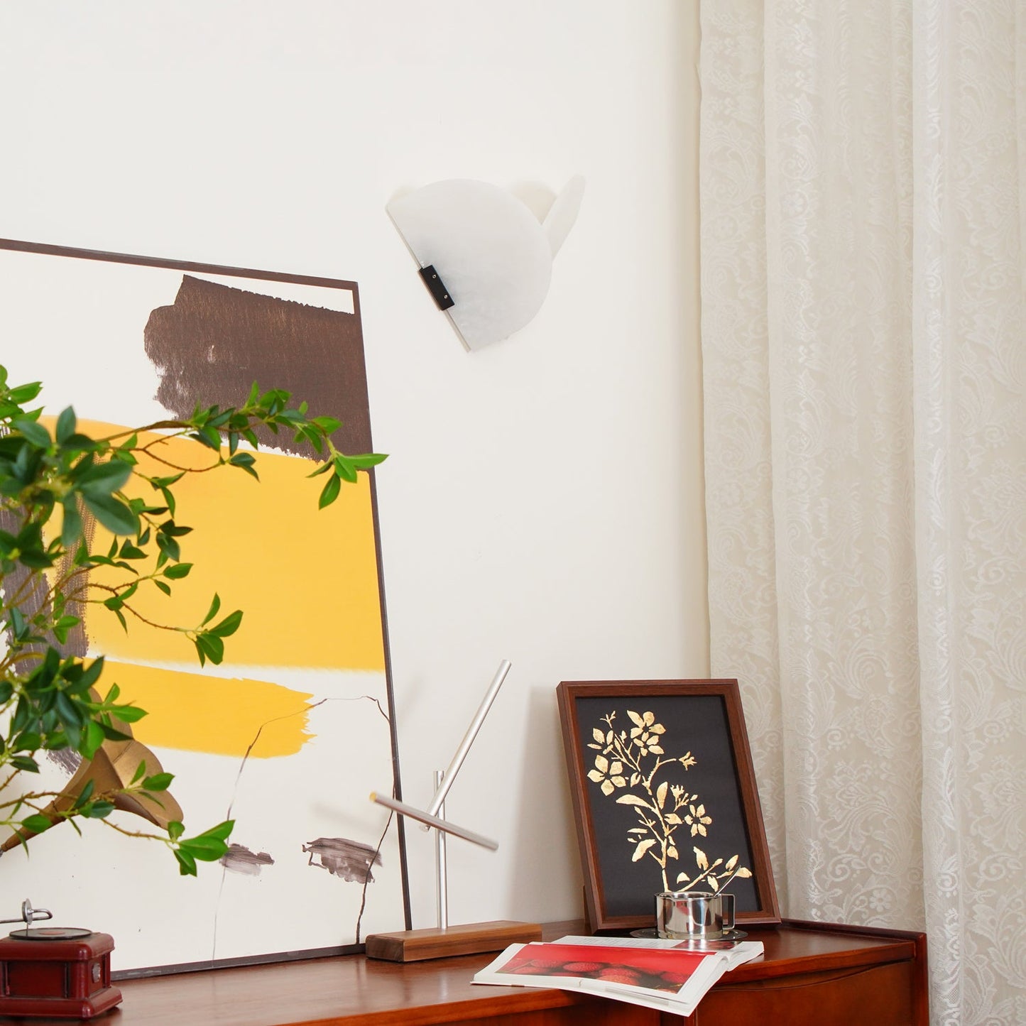 Fly Gaby Wall Lamp - Contemporary LED Alabaster Design