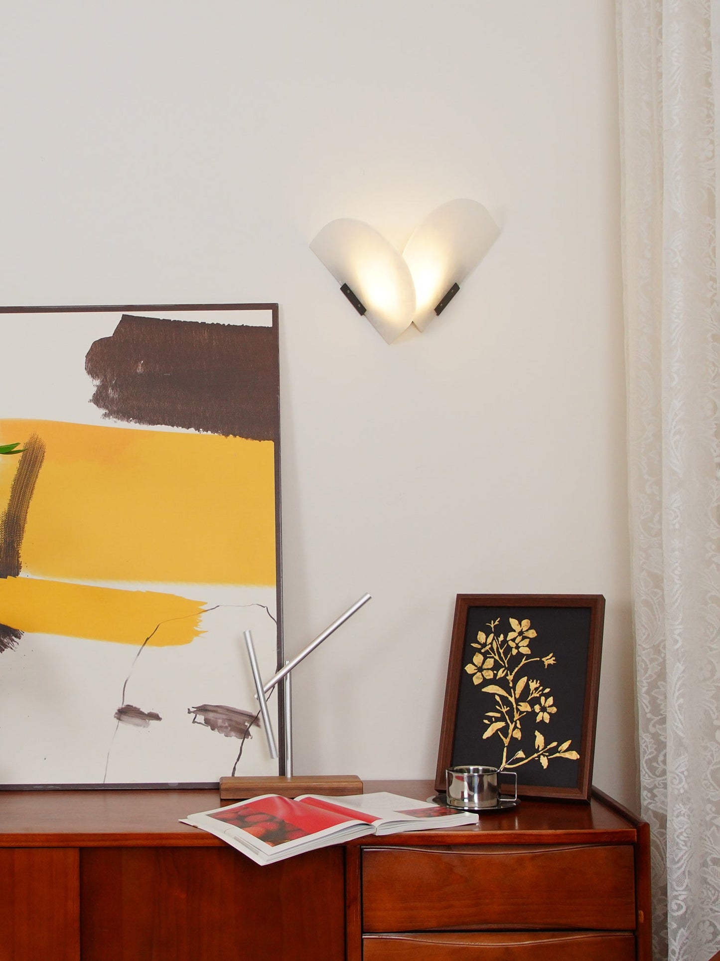 Fly Gaby Wall Lamp - Contemporary LED Alabaster Design