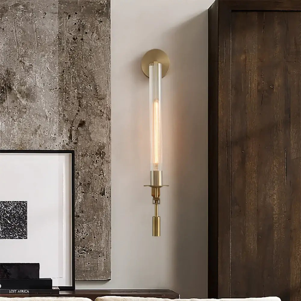 French Classicism Wall Lamp - Brass Indoor LED Light Fixture