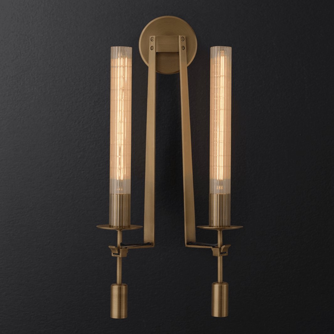 French Classicism Wall Lamp - Brass Indoor LED Light Fixture