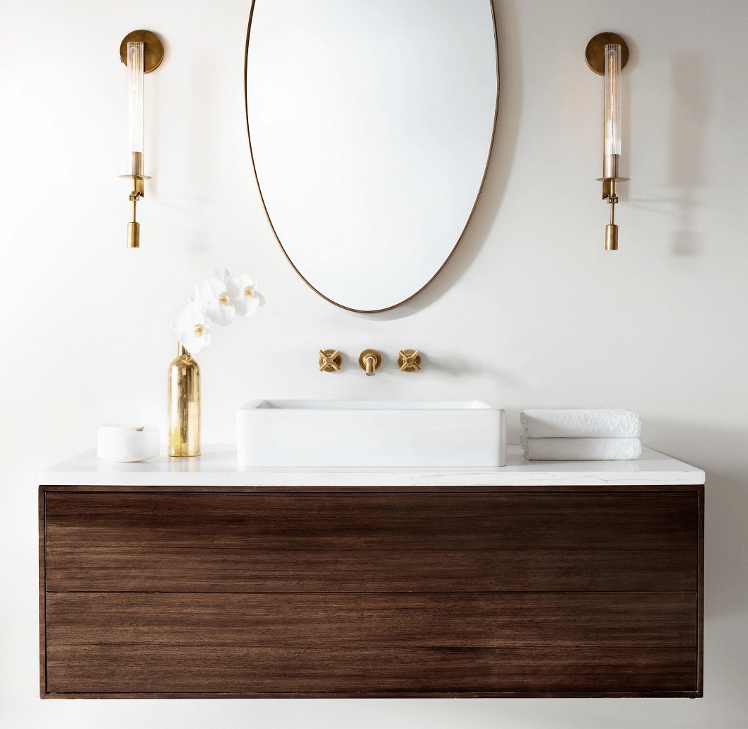 French Classicism Wall Lamp - Brass Indoor LED Light Fixture