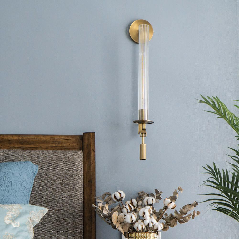 French Classicism Wall Lamp - Brass Indoor LED Light Fixture