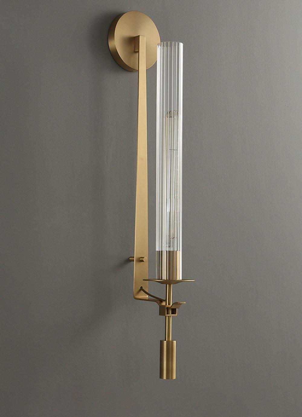 French Classicism Wall Lamp - Brass Indoor LED Light Fixture