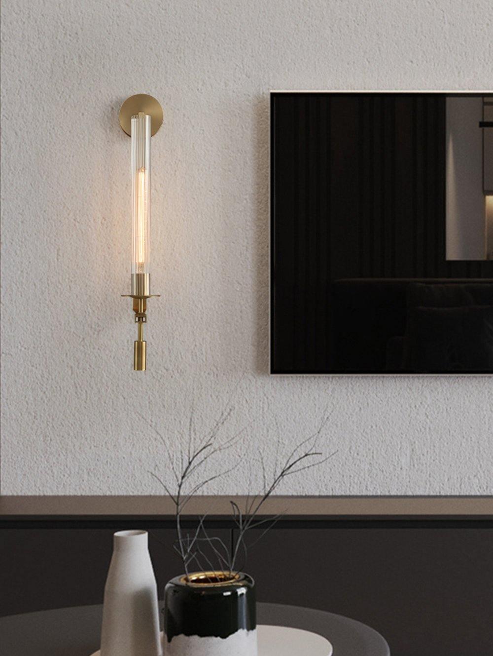 French Classicism Wall Lamp - Brass Indoor LED Light Fixture