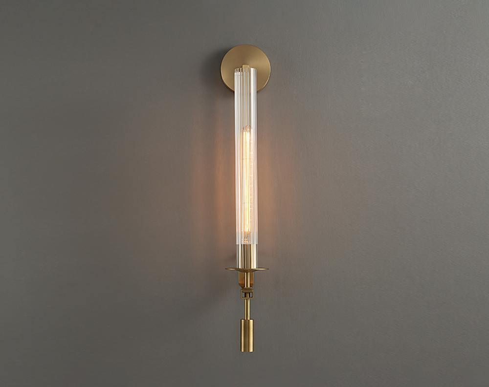 French Classicism Plug-in Wall Lamp with LED Edison Bulbs