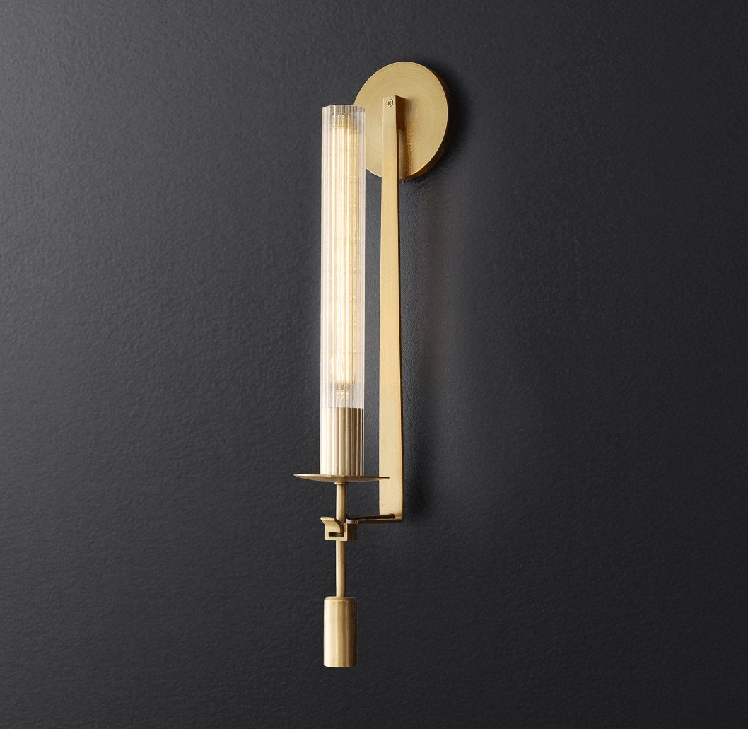 French Classicism Wall Lamp - Brass Indoor LED Light Fixture