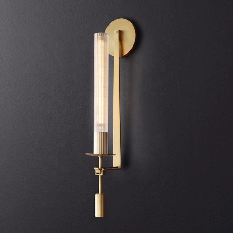 French Classicism Wall Lamp - Brass Indoor LED Light Fixture