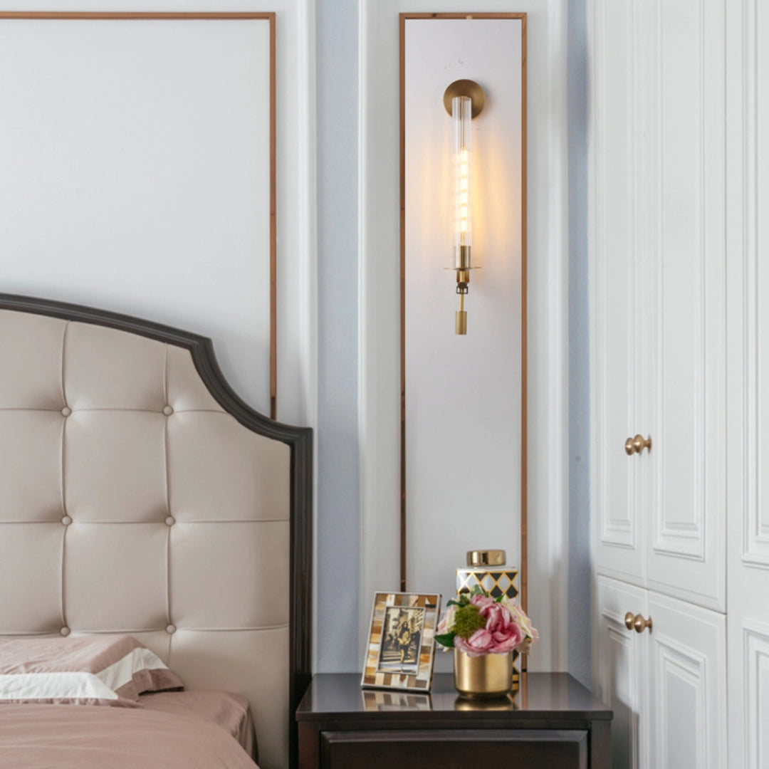 French Classicism Wall Lamp - Brass Indoor LED Light Fixture