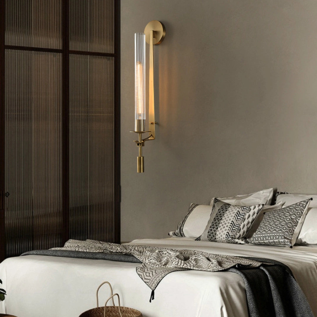 French Classicism Wall Lamp - Brass Indoor LED Light Fixture
