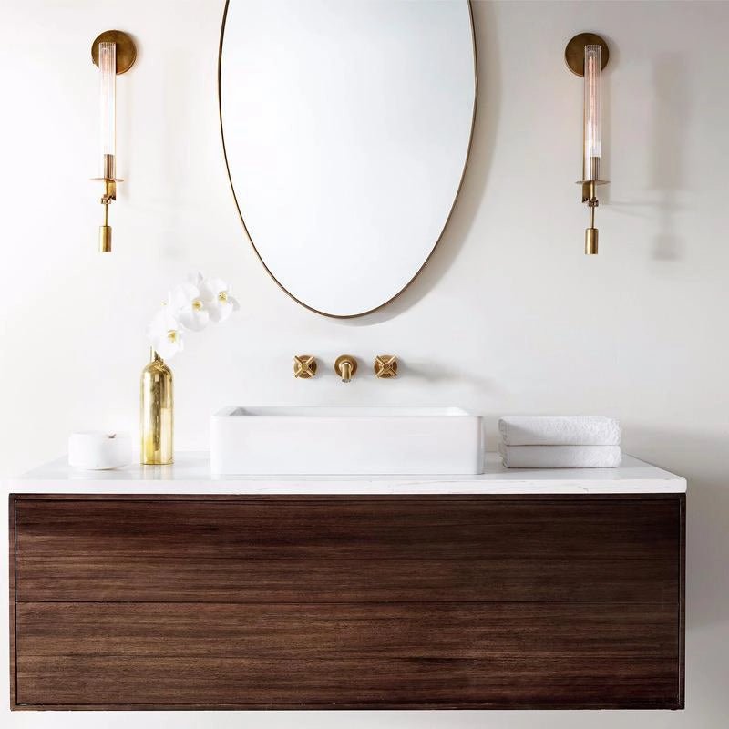 French Classicism Wall Lamp - Brass Indoor LED Light Fixture