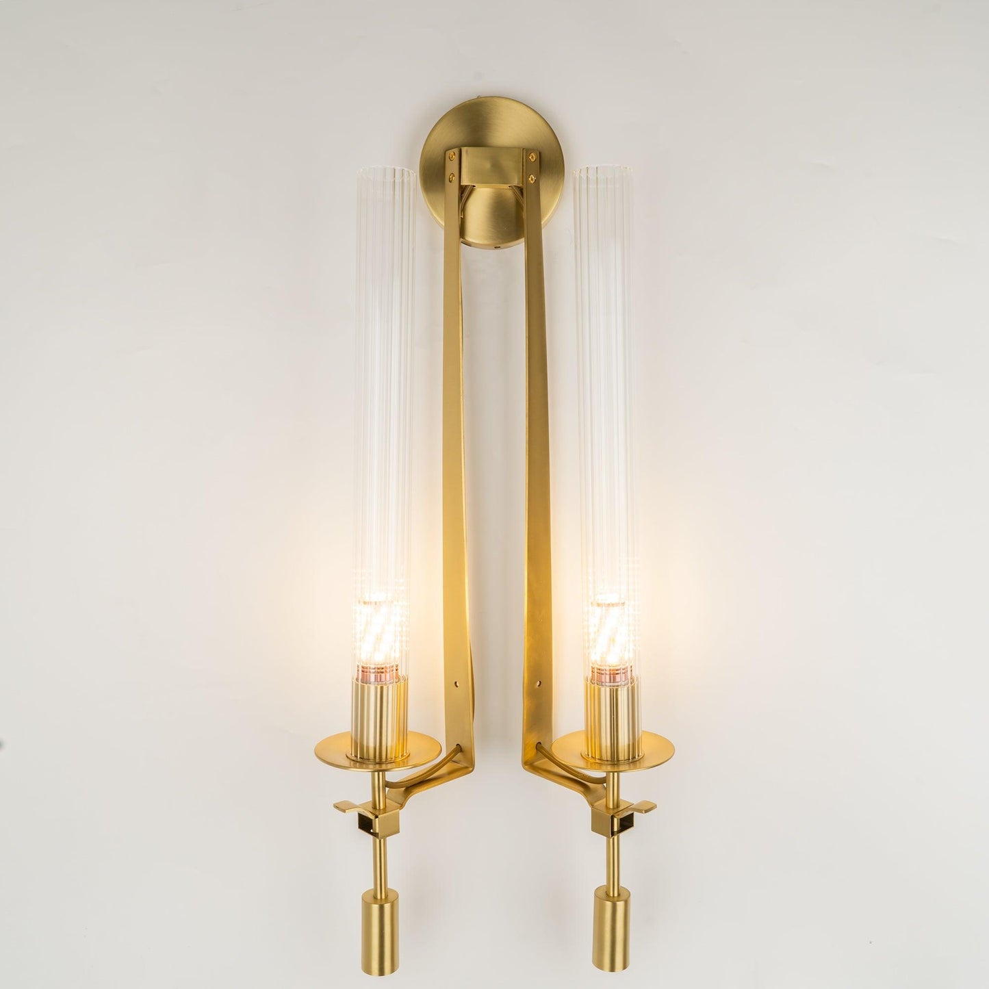 French Classicism Wall Lamp - Brass Indoor LED Light Fixture