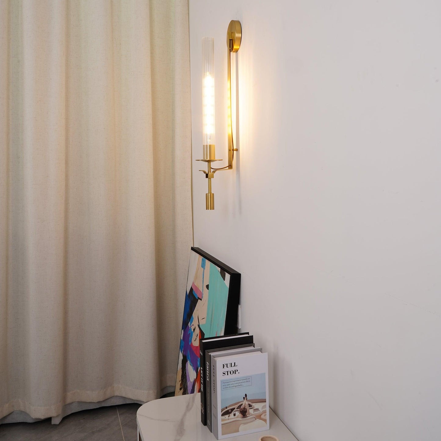 French Classicism Wall Lamp - Brass Indoor LED Light Fixture