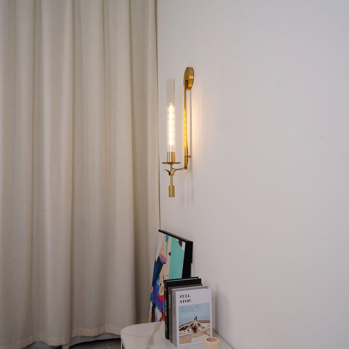 French Classicism Wall Lamp - Brass Indoor LED Light Fixture
