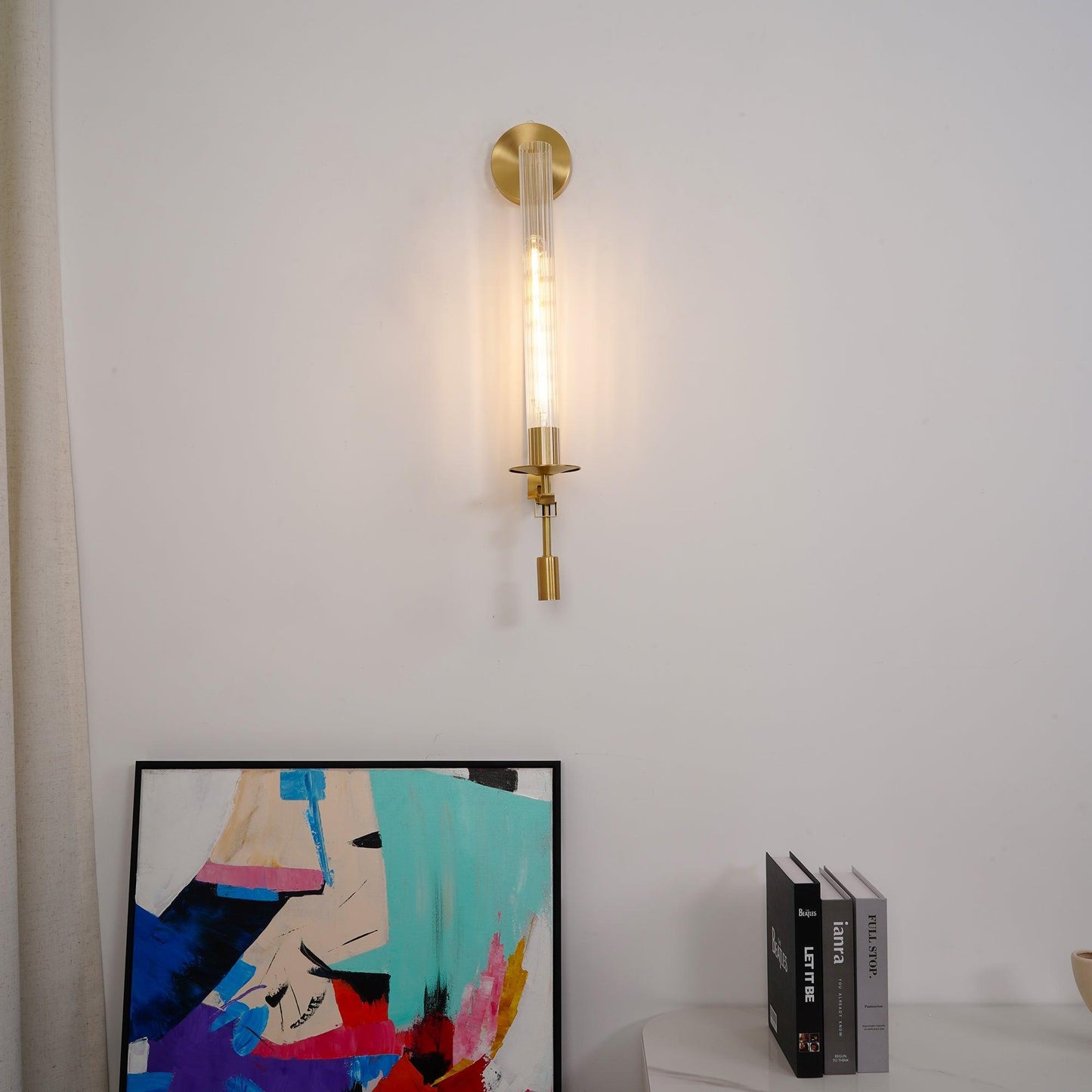 French Classicism Wall Lamp - Brass Indoor LED Light Fixture