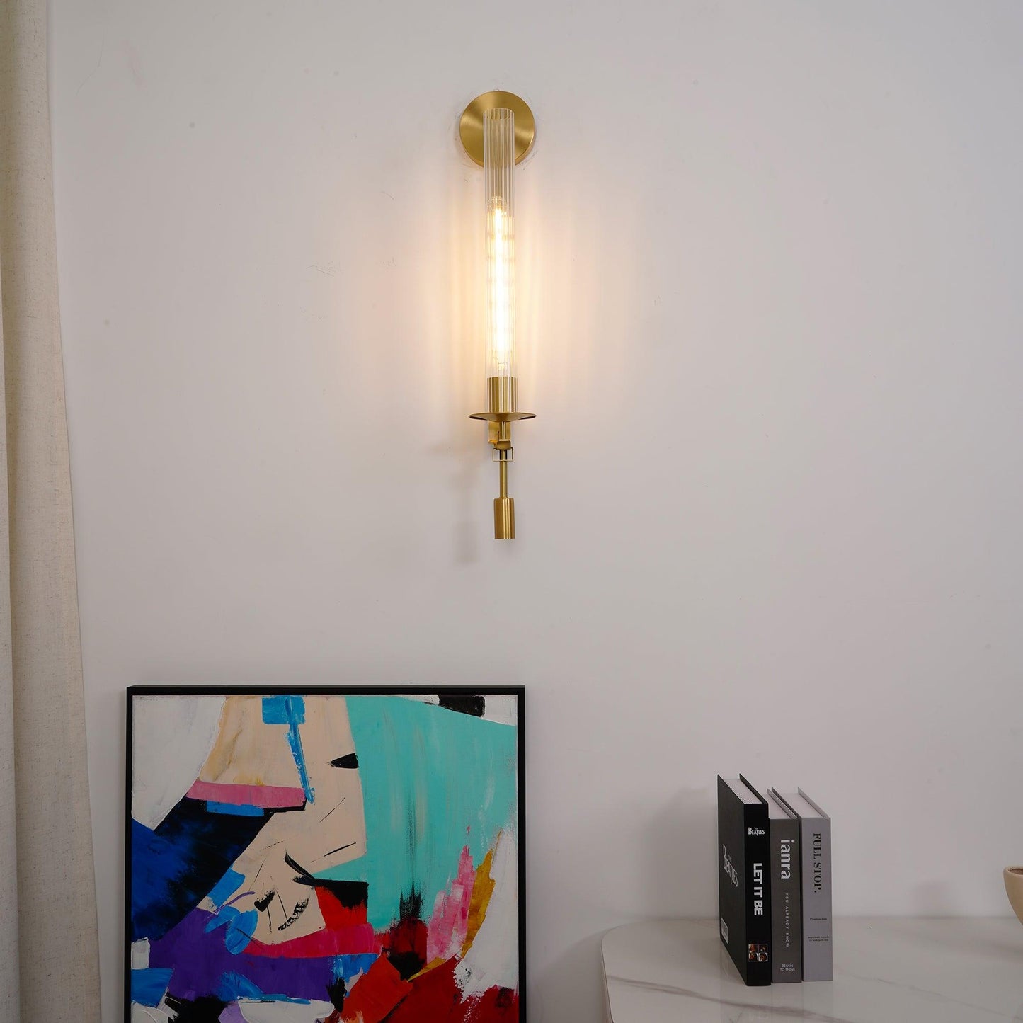 French Classicism Wall Lamp - Brass Indoor LED Light Fixture