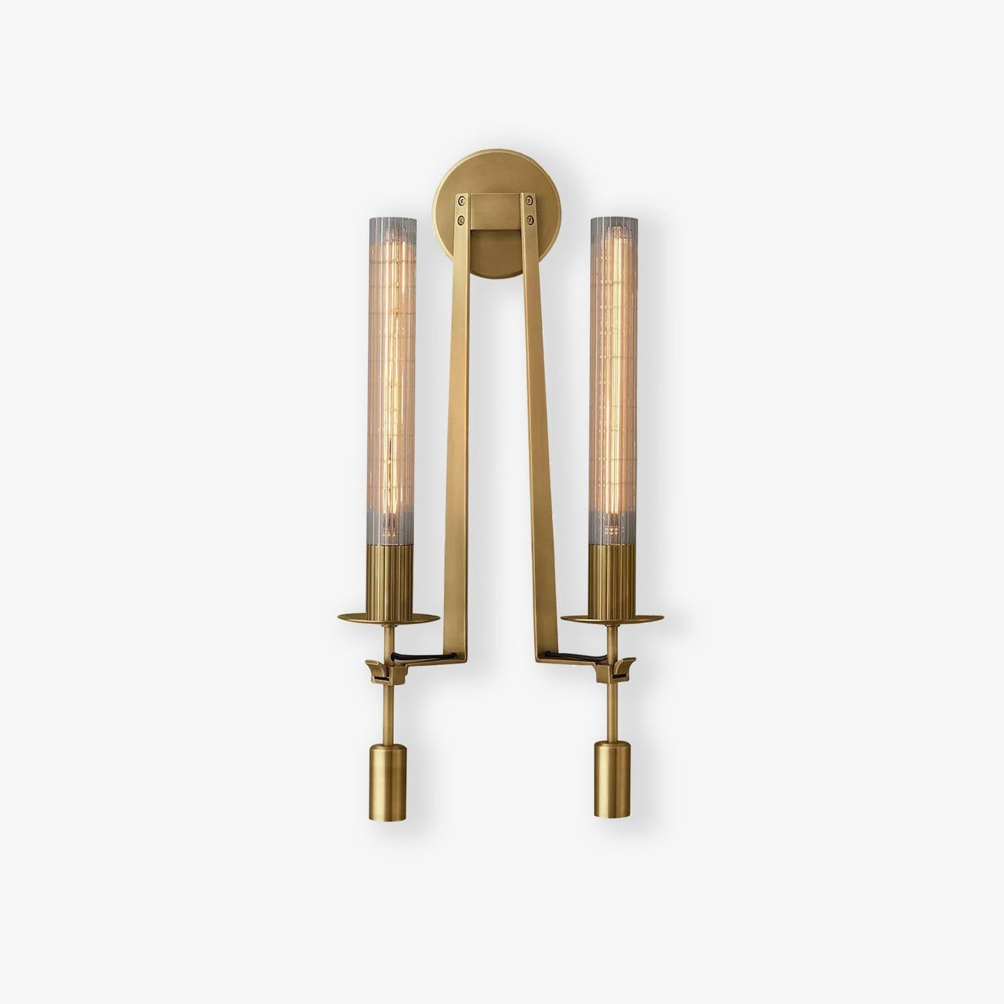 French Classicism Wall Lamp - Brass Indoor LED Light Fixture