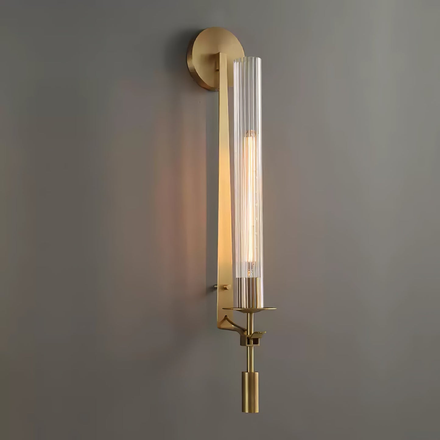 French Classicism Wall Lamp - Brass Indoor LED Light Fixture