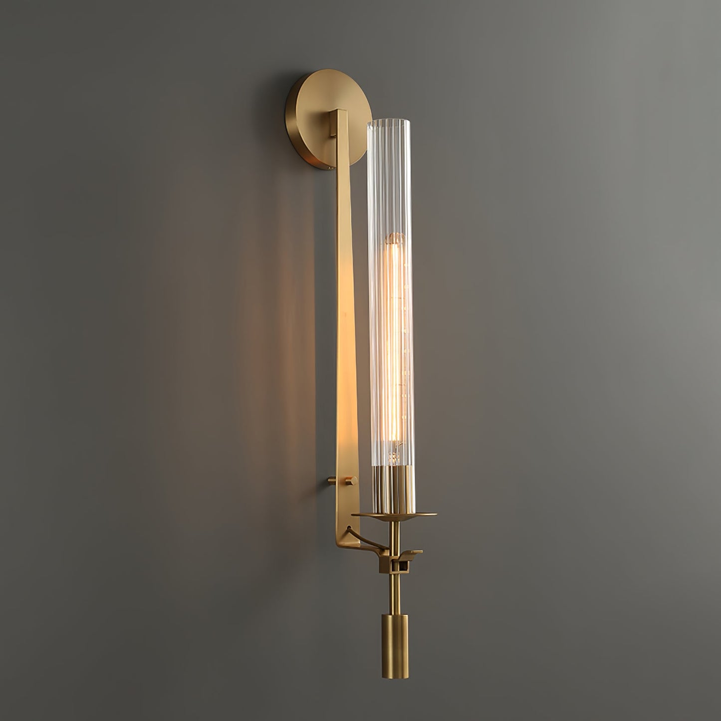 French Classicism Wall Lamp - Brass Indoor LED Light Fixture