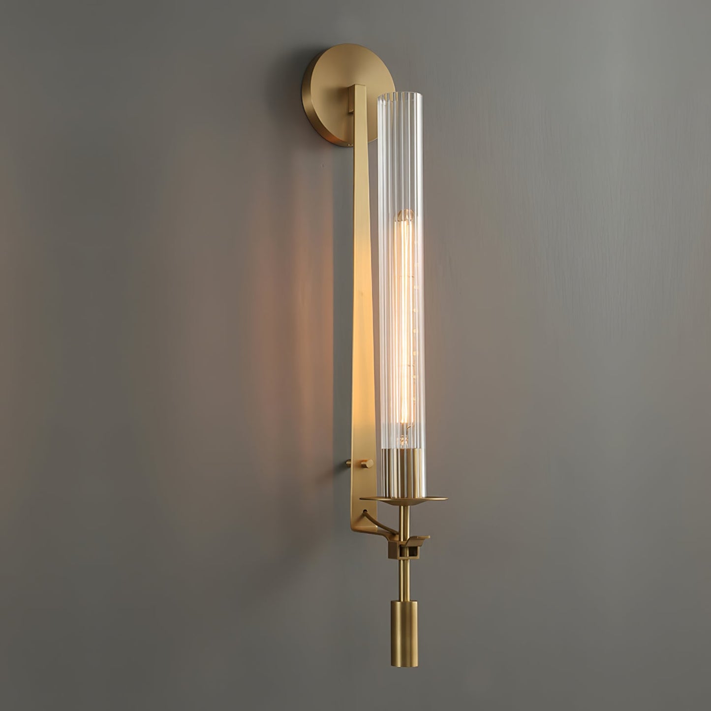 French Classicism Wall Lamp - Brass Indoor LED Light Fixture