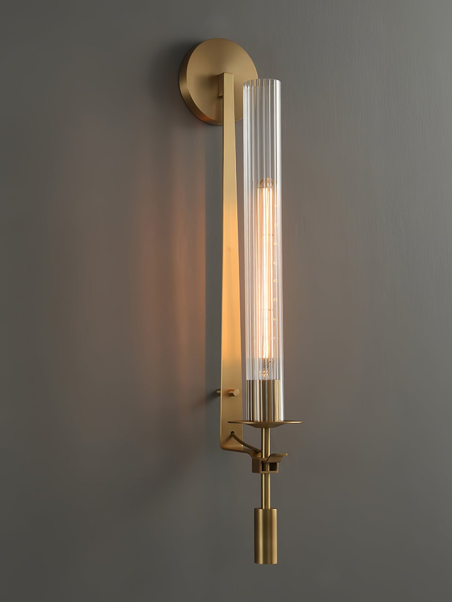 French Classicism Wall Lamp - Brass Indoor LED Light Fixture