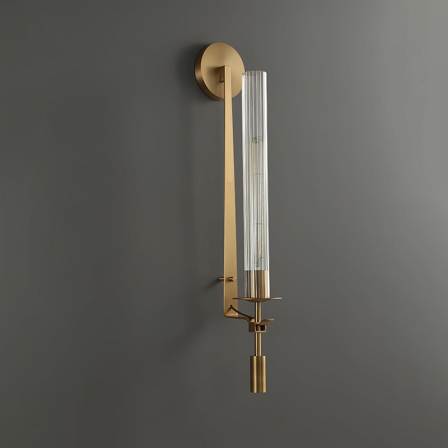 French Classicism Wall Lamp - Brass Indoor LED Light Fixture