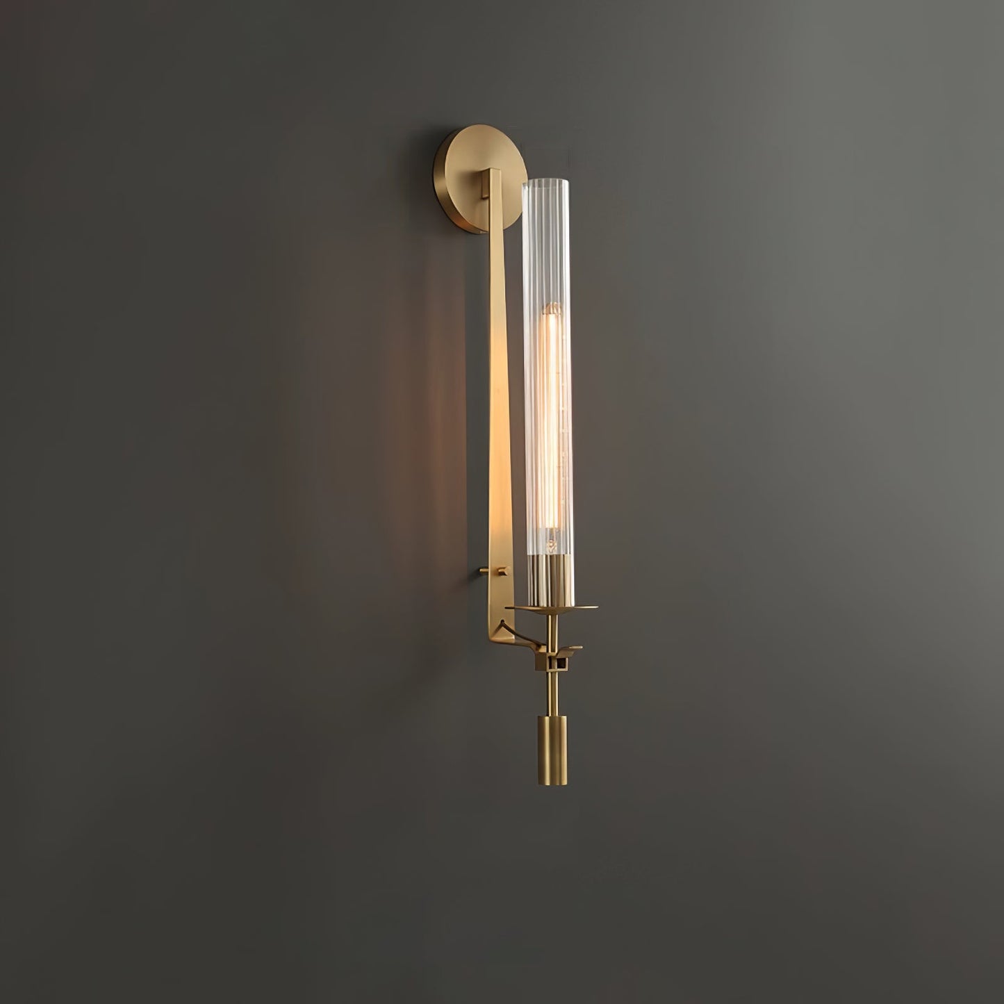 French Classicism Wall Lamp - Brass Indoor LED Light Fixture