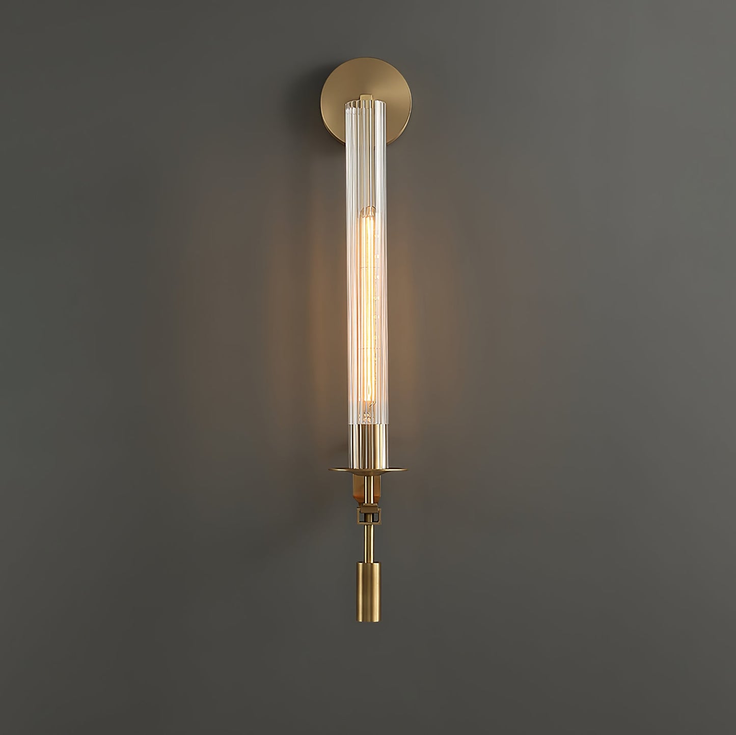French Classicism Wall Lamp - Brass Indoor LED Light Fixture