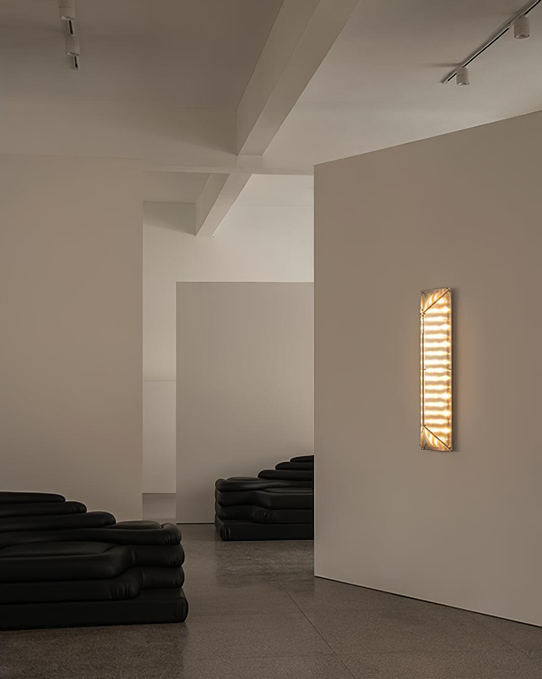 Fragment Wall Lamp with Patterned Glass, LED Lighting