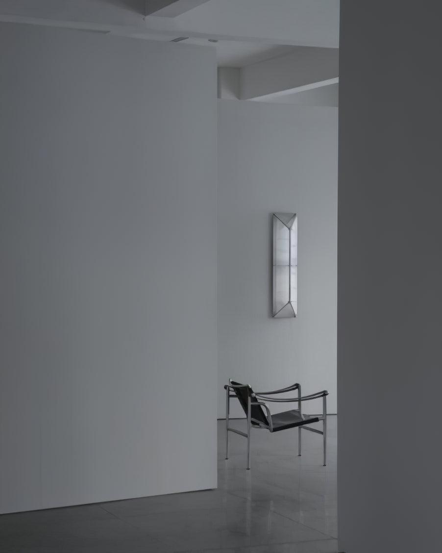 Fragment Wall Lamp with Patterned Glass, LED Lighting