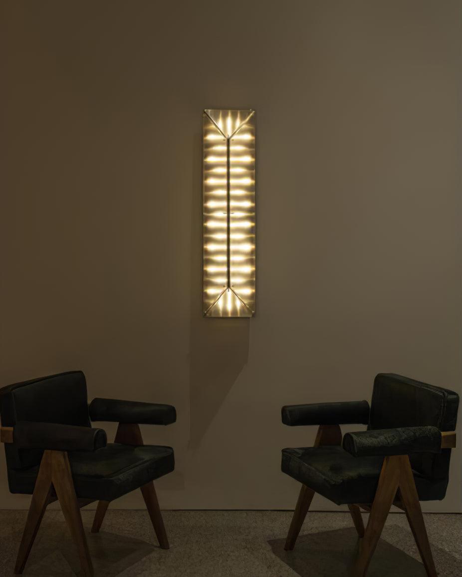 Fragment Wall Lamp with Patterned Glass, LED Lighting