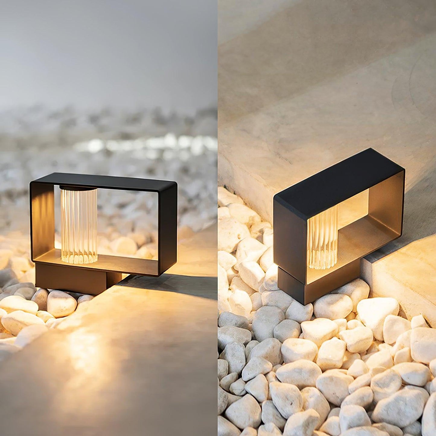 Frame Outdoor Post Lamp - Waterproof LED Garden Light