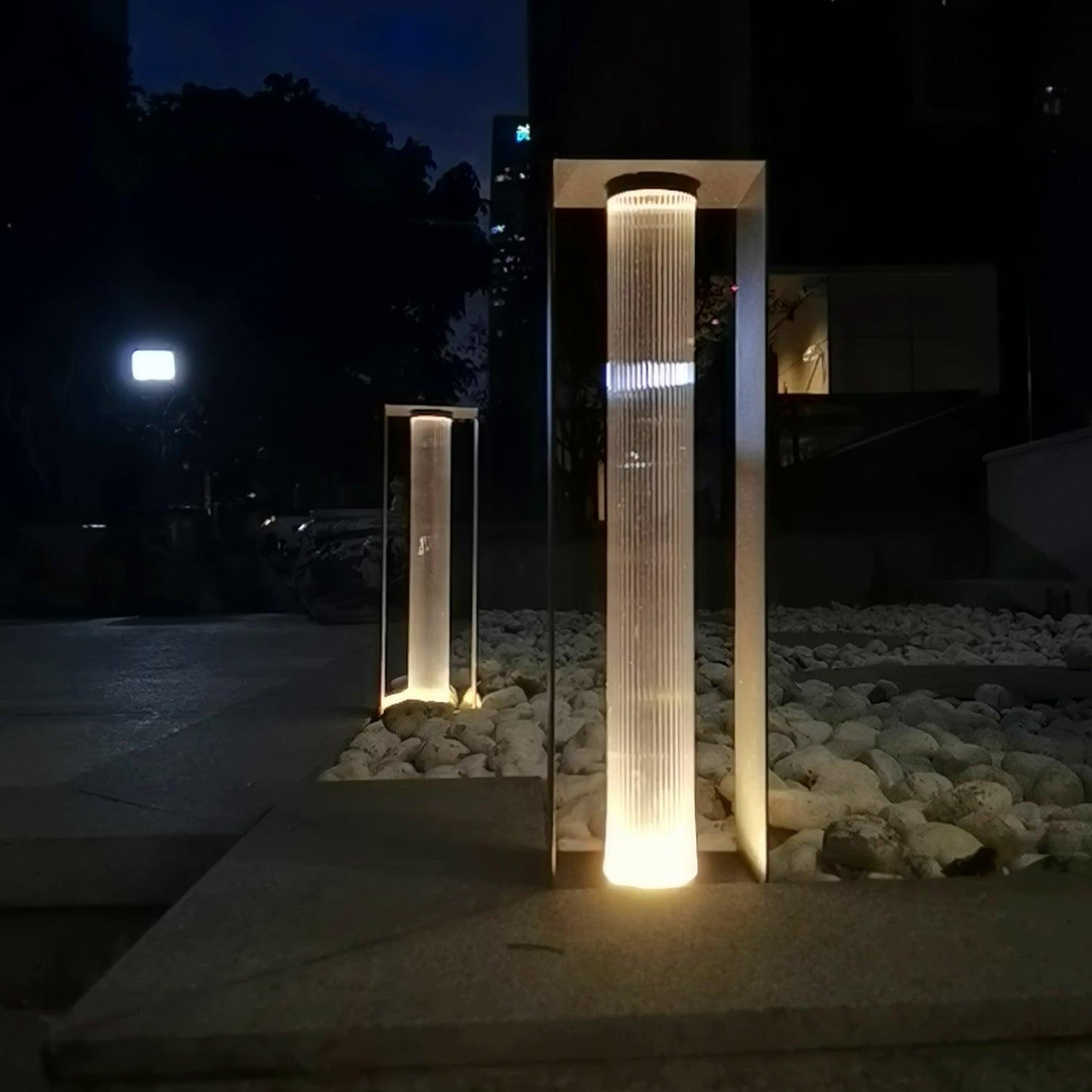Frame Outdoor Post Lamp - Waterproof LED Garden Light