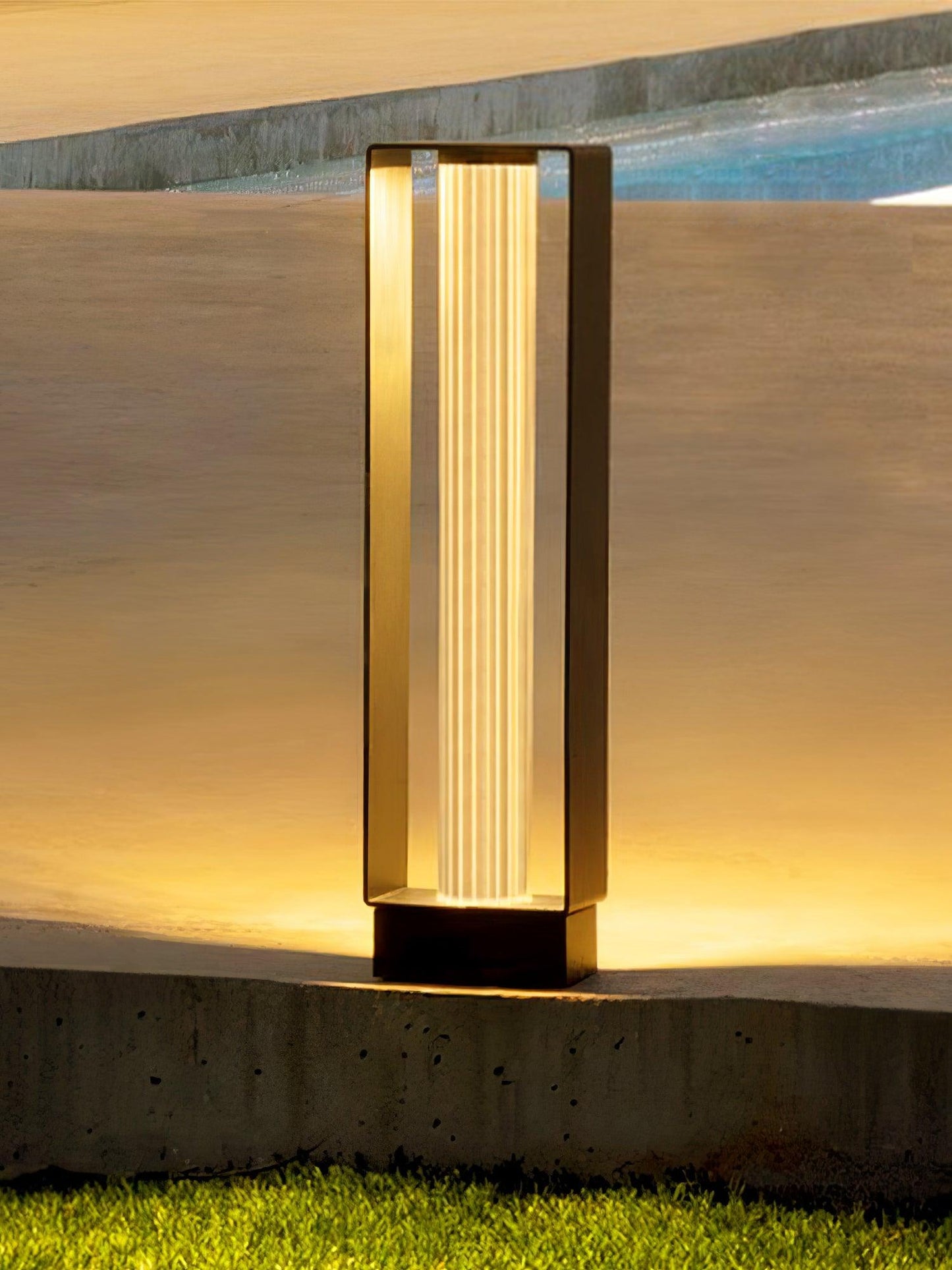 Frame Outdoor Post Lamp - Waterproof LED Garden Light
