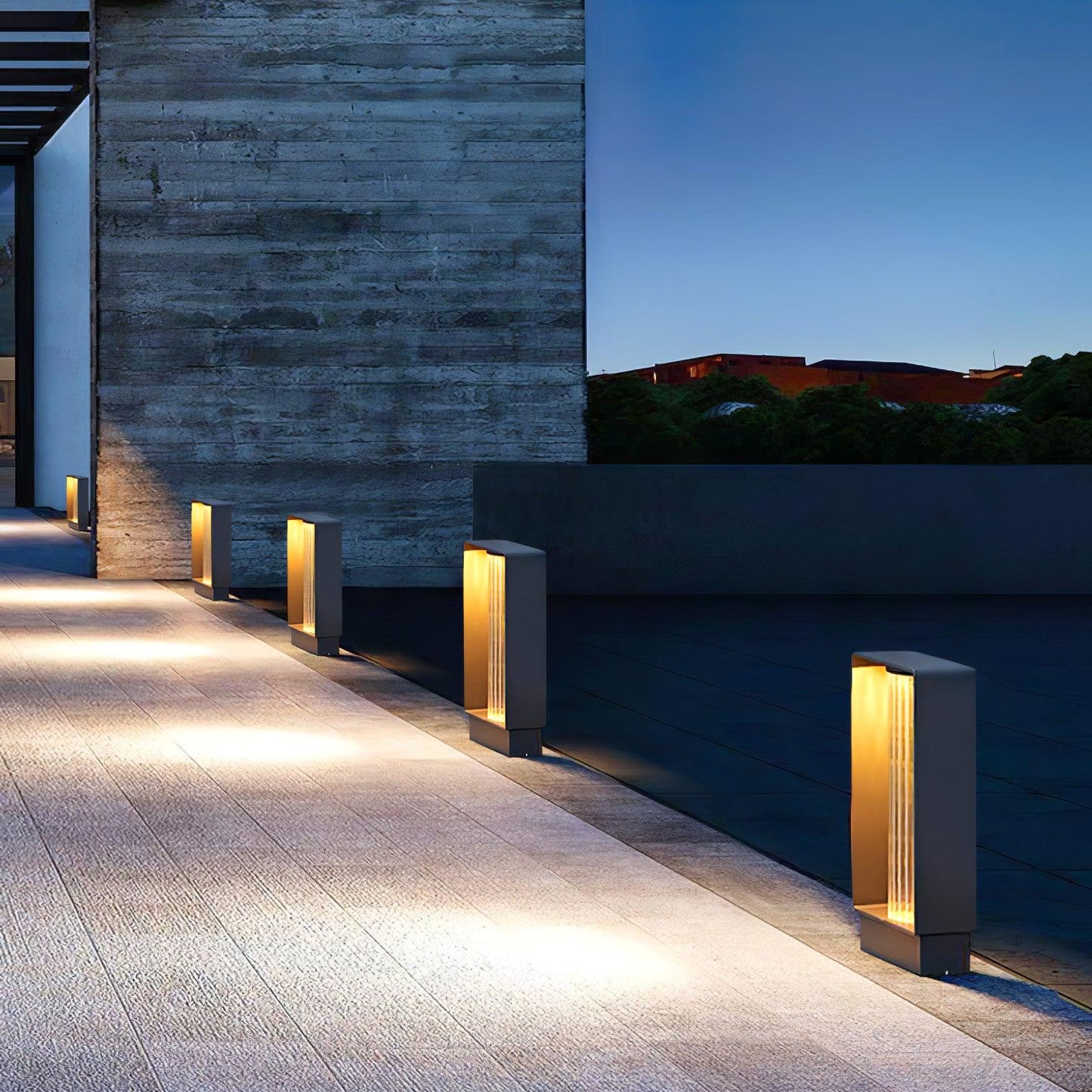 Frame Outdoor Post Lamp - Waterproof LED Garden Light