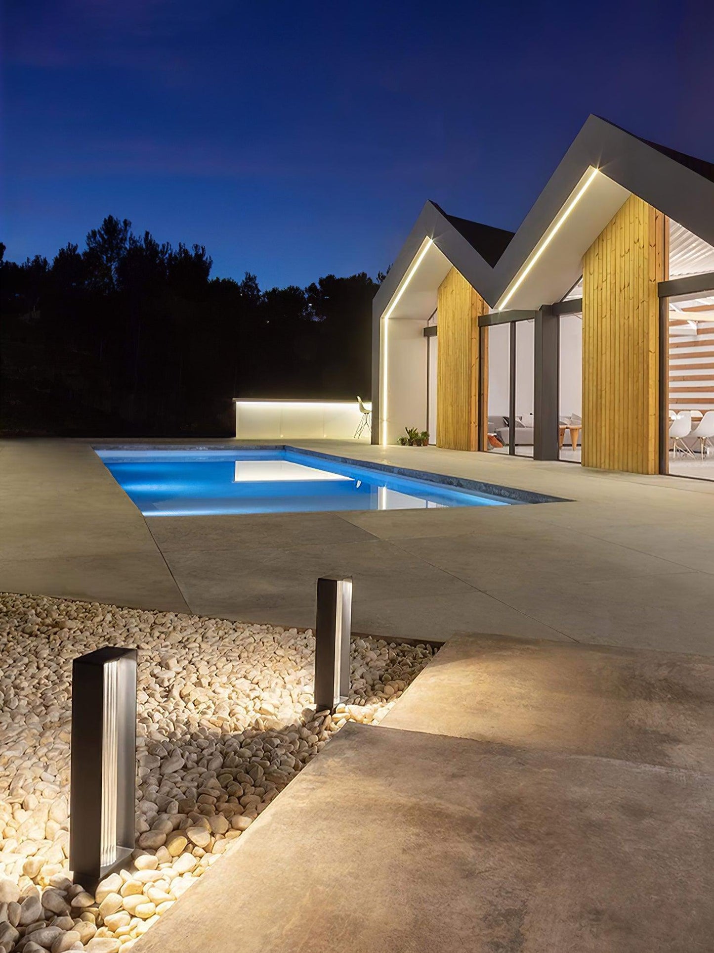 Frame Outdoor Post Lamp - Waterproof LED Garden Light