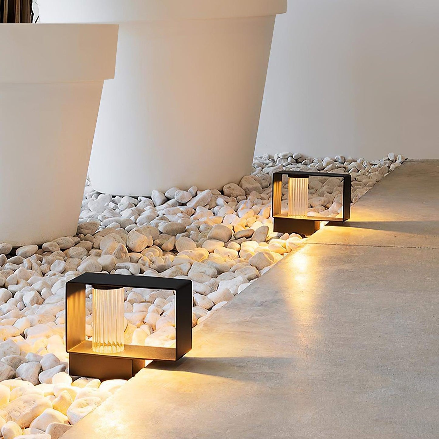 Frame Outdoor Post Lamp - Waterproof LED Garden Light