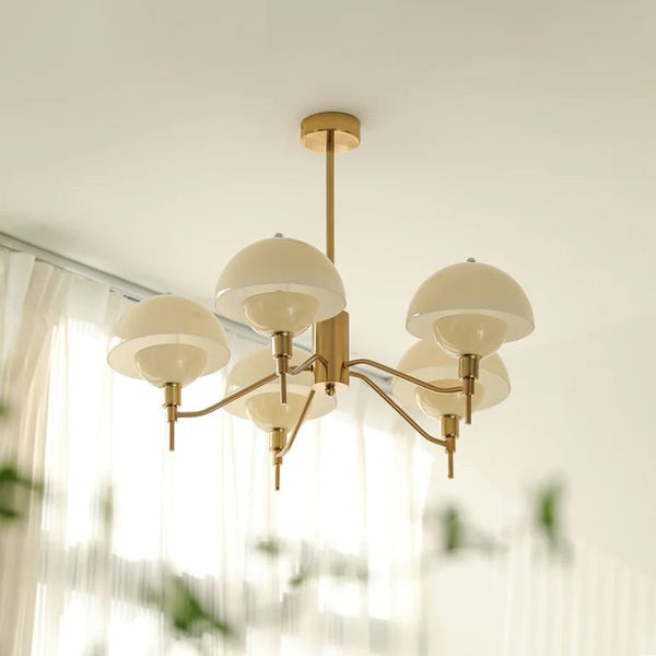 French Bubble Cream Chandelier – Elegant Living Room Light