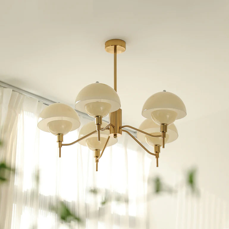 French Bubble Cream Chandelier – Elegant Living Room Light
