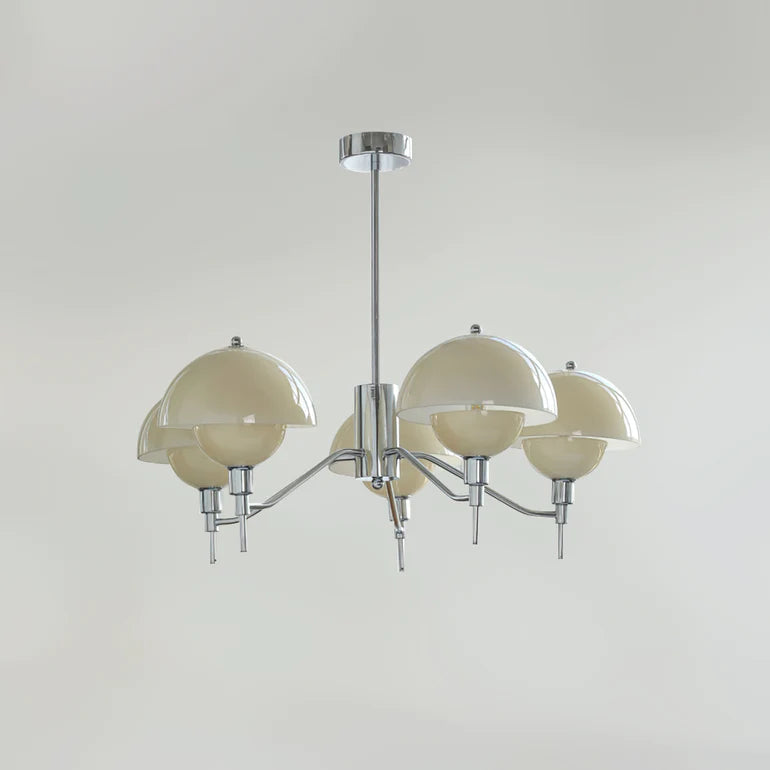 French Bubble Cream Chandelier – Elegant Living Room Light
