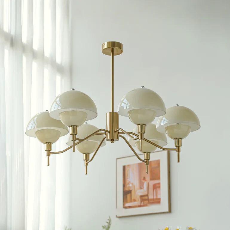 French Bubble Cream Chandelier – Elegant Living Room Light