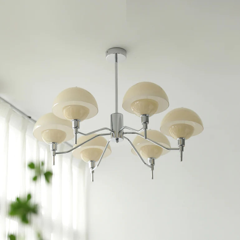 French Bubble Cream Chandelier – Elegant Living Room Light