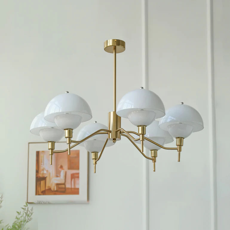 French Bubble Cream Chandelier – Elegant Living Room Light
