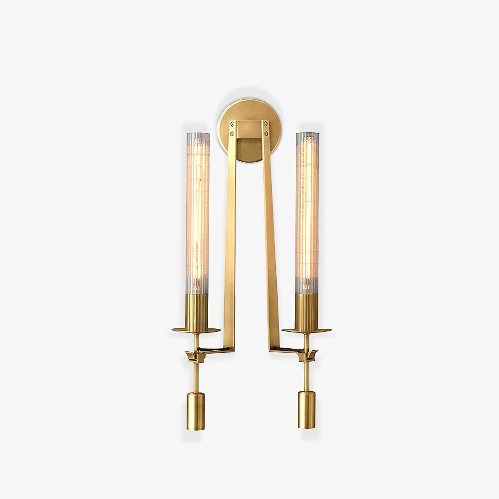 French Classicism Wall Lamp - Brass Indoor LED Light Fixture