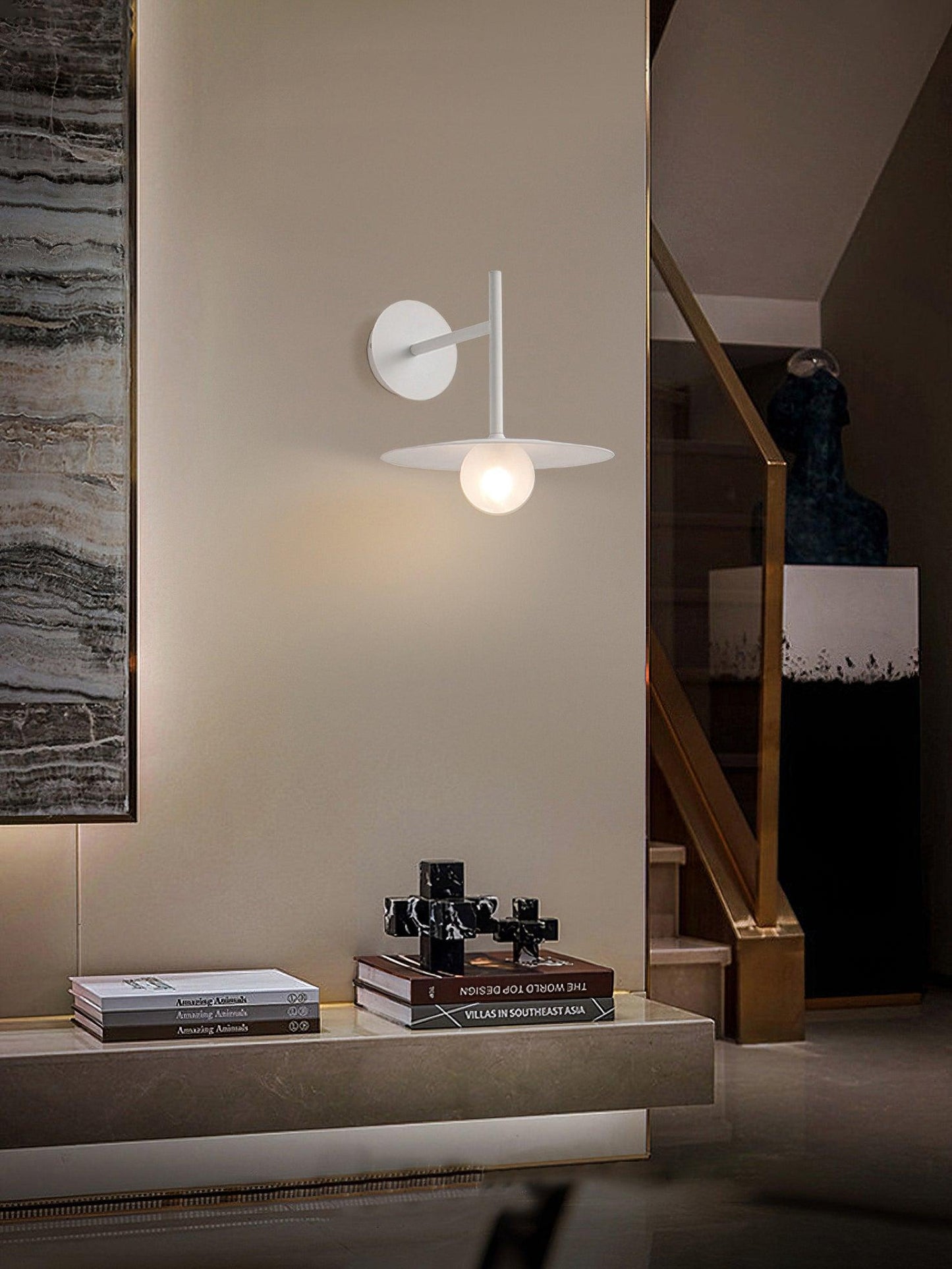 Gea Iron Plug-In Wall Lamp with LED Light - Indoor Decor