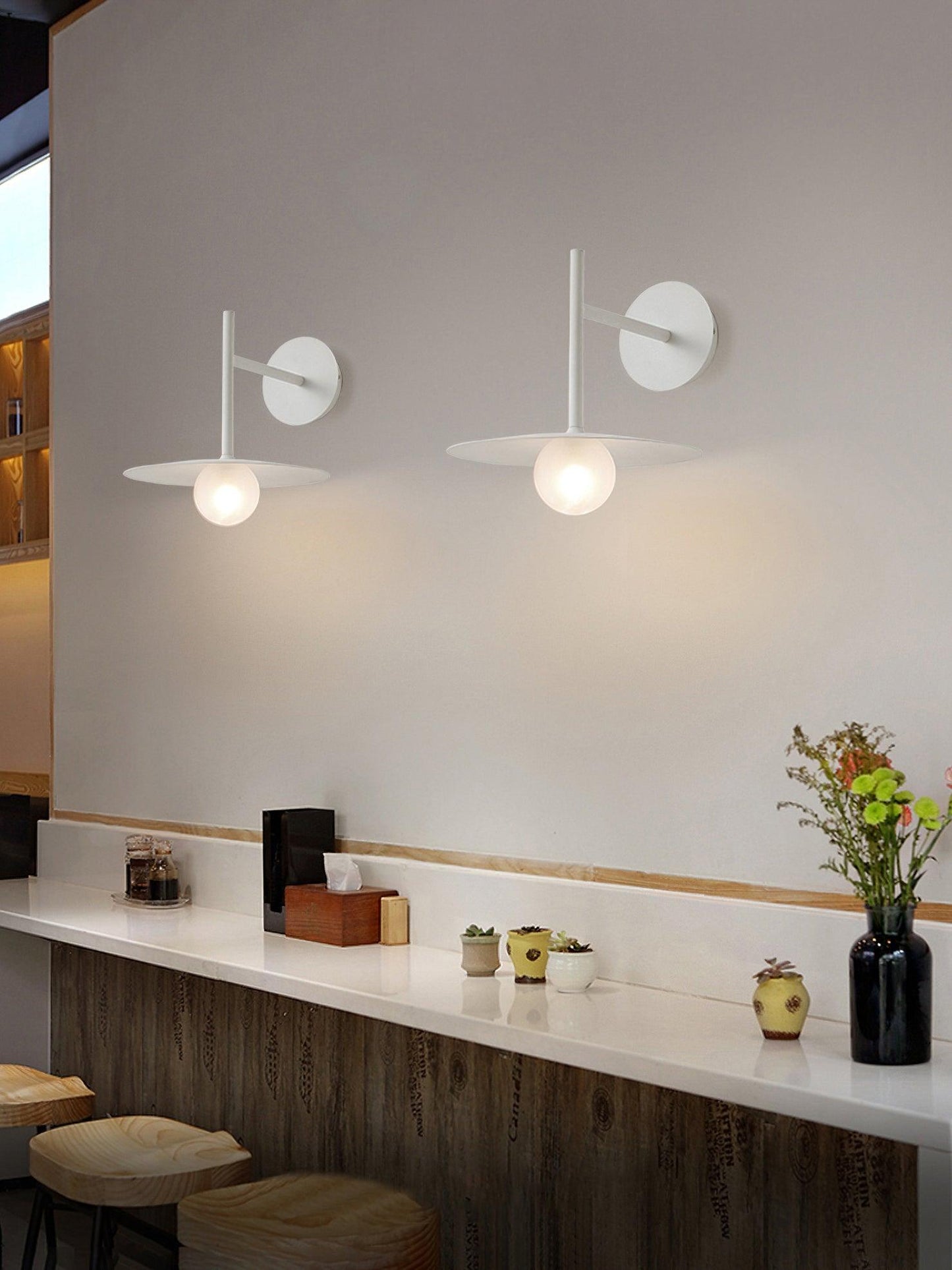 Gea Iron Plug-In Wall Lamp with LED Light - Indoor Decor