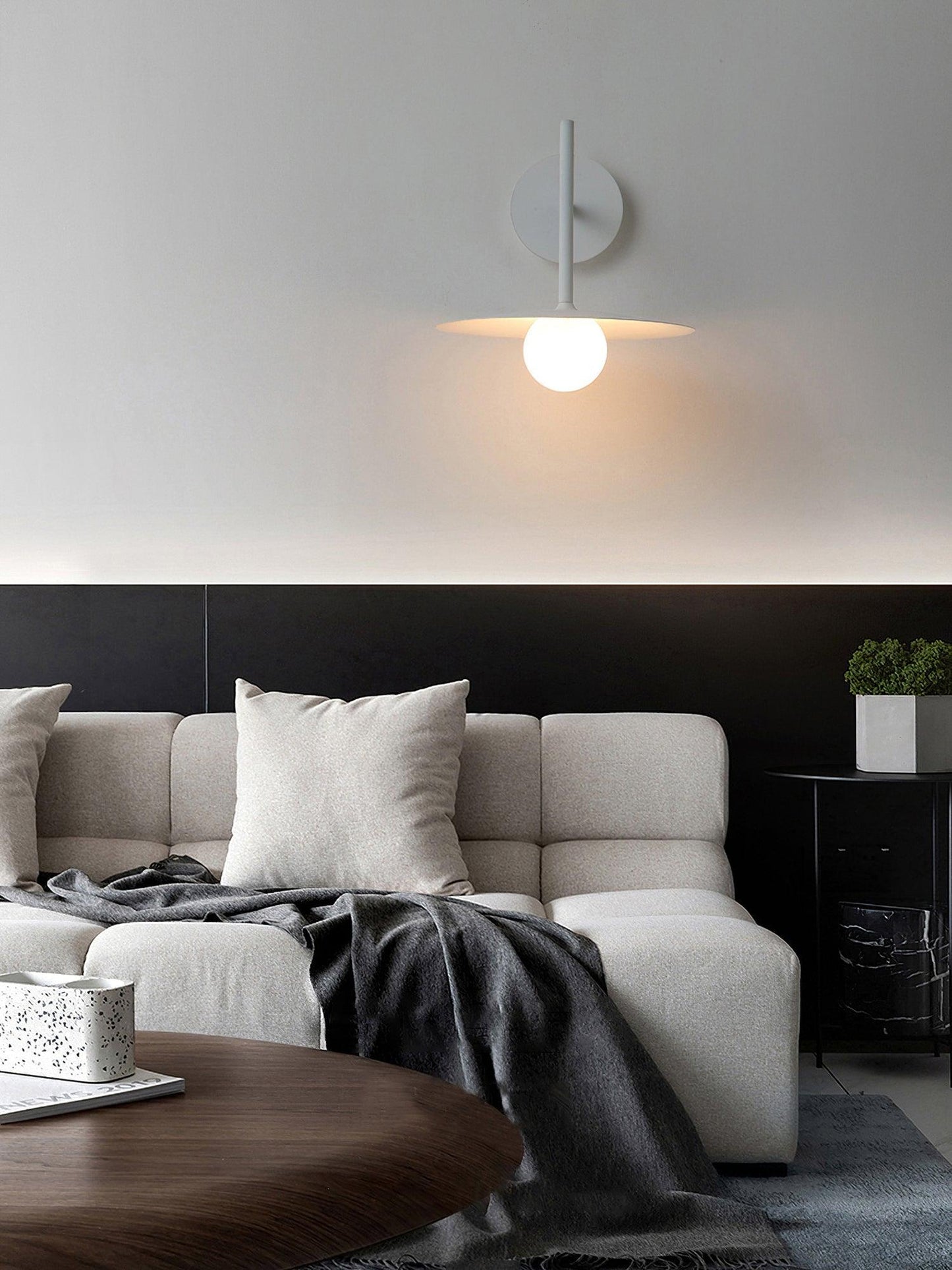 Gea Iron Plug-In Wall Lamp with LED Light - Indoor Decor