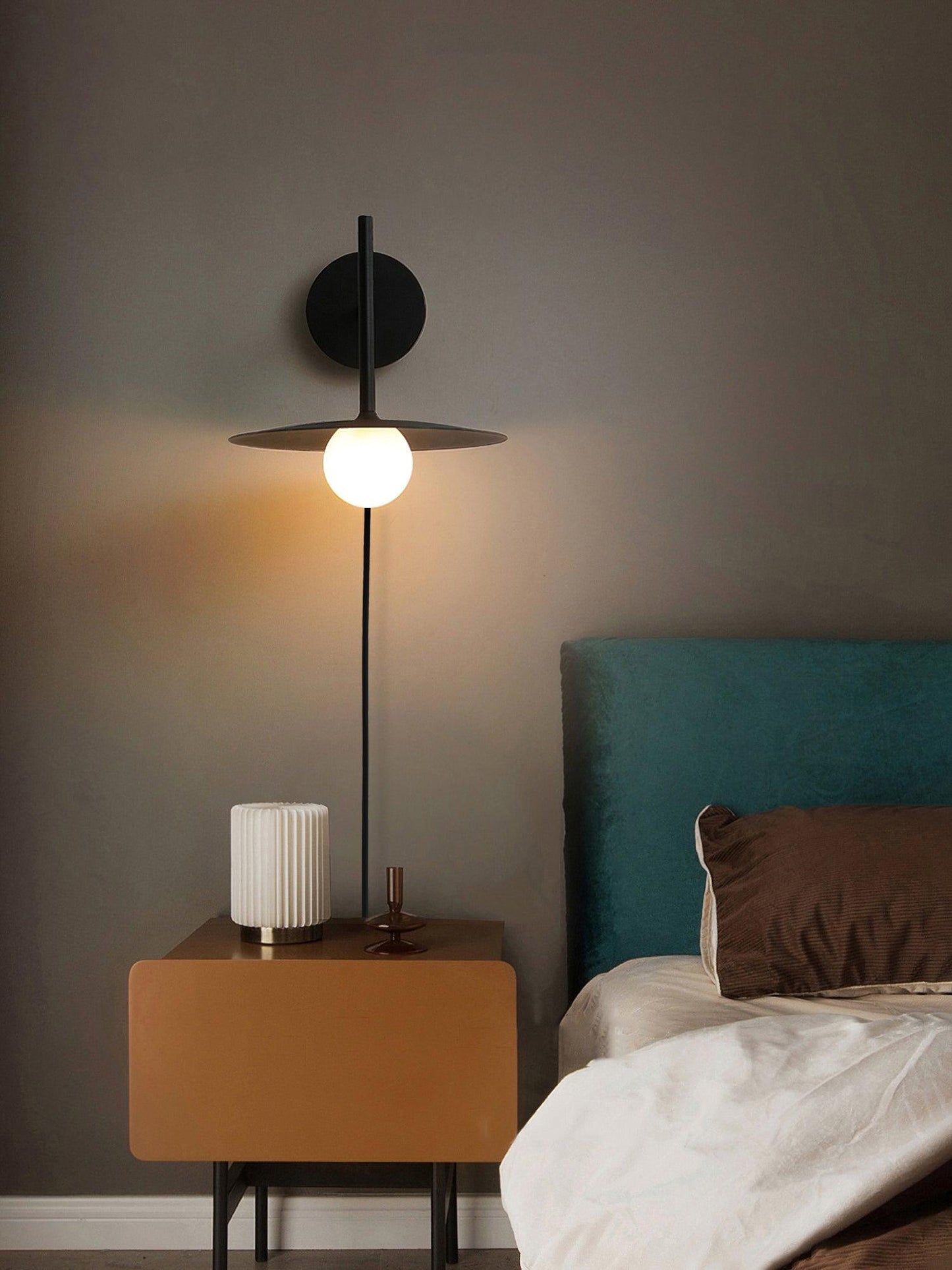Gea Iron Plug-In Wall Lamp with LED Light - Indoor Decor